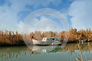 Old fishing boats. photo