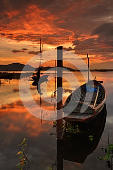 Old fishing boats two boats