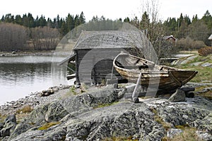 Old fishing village photo