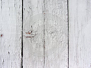 old flaked peeled weathered light gray brown paint wood planks background texture