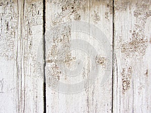 old flaked peeled weathered light yellow gray brown paint wood curve board planks background texture