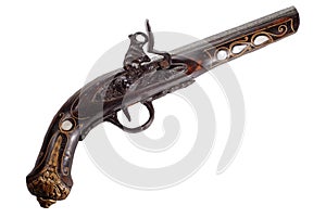 Old flintlock pistol