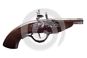 Old flintlock pistol photo