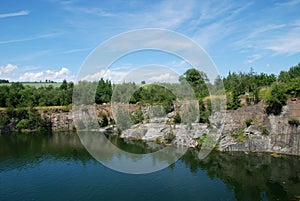 Old flooded quarry