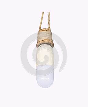 Old Fluorescent tube or which is popularly known as neon tube Installed under roof of house