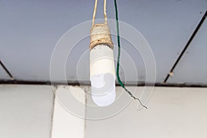 Old Fluorescent tube or which is popularly known as neon tube Installed under roof of house