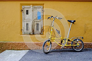 Old foldable bicycle