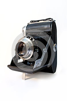 Old folding camera