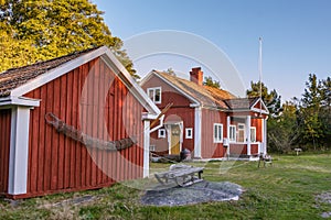 Old Folk school on Harstena in Sweden