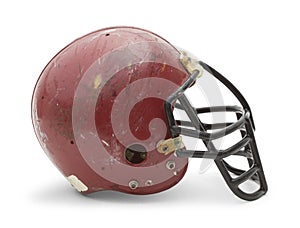 Old Football Helmet Side