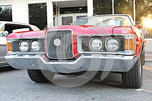 The old Ford Mercury Car at the car show