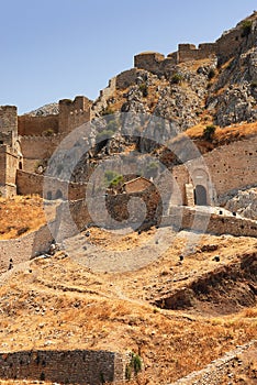 Old fort in Corinth, Greece