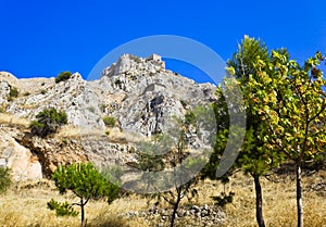 Old fort in Corinth, Greece