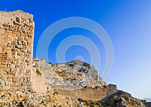 Old fort in Corinth, Greece