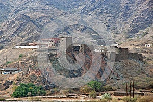 The old fort in Hejaz Mountains, Makkah Province, Saudi Arabia