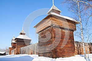 Old fort in Irkutsk museum