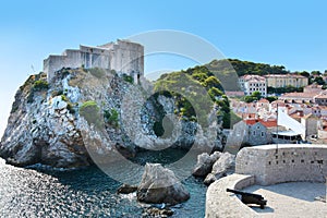 Old fort Lovrijenac in Dubrovnik,