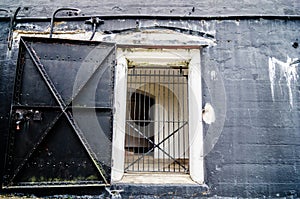 Old fort or warehouse door