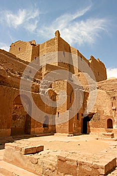 Old fortification in the desert of Aswan, Egypt