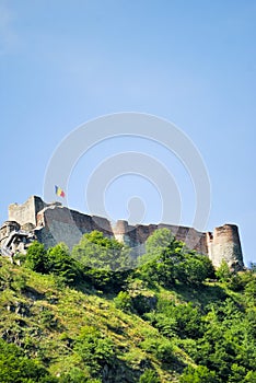 Old fortified castle of Vlad Tepes in Romania