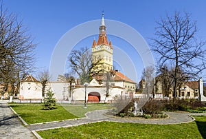 Old fortified Church in Cristian, Brasov,Romania