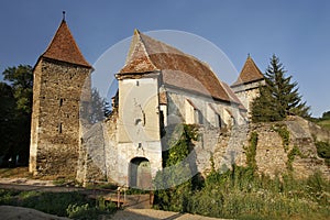 Old fortified church in Valchid village