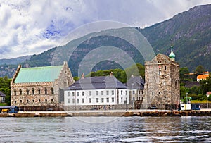 Old fortress in Bergen Norway