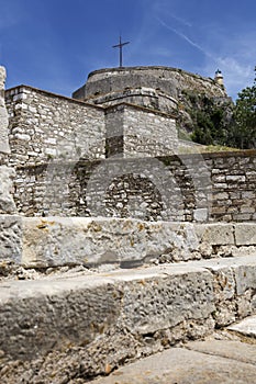 The old fortress in Corfu city, Greece