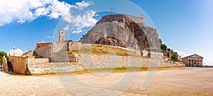 Old Fortress of Corfu courtyard, Greece photo