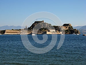 Old fortress in corfu greece