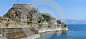 The Old Fortress of Corfu: View from the Right Side with the Holy Church of Saint George