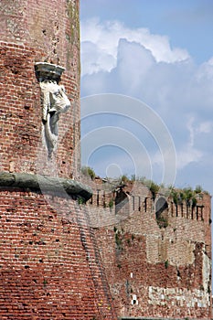 The old fortress Fortezza Nuova in Livorno,Italy,