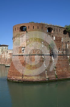 The old fortress Fortezza Nuova in Livorno,Italy,