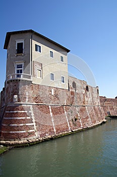 The old fortress Fortezza Nuova in Livorno,Italy,