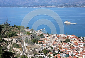 Old fortress in Nafplion, the first capital of Greece (1928-1933 biennium).