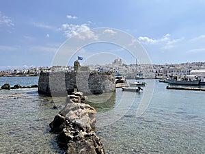 Old fortress in Naoussa, Paros island