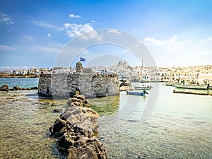 Old fortress in Naoussa, Paros island