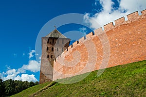 Old fortress in Novgorod in Russia