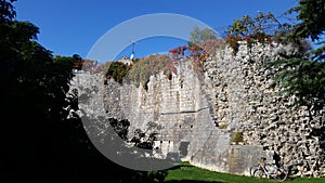 Ruins. Old Fortress And Balcony