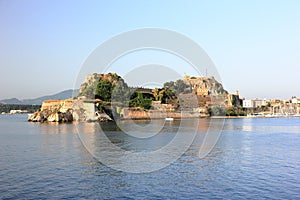 Old Fortress, Part of the defenses of Corfu City. Corfu island, Ionian Sea, Greece.