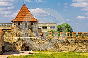 Old fortress on the river Dniester in town Bender, Transnistria. City within the borders of Moldova under of the control