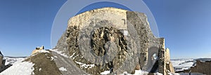 Old fortress Rupea in winter - Romania