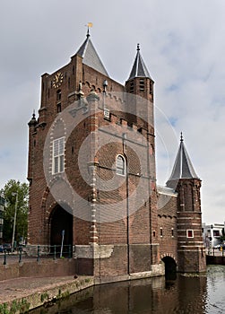 Old fortress tower in Haarlem