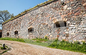 Old Fortress Walls in Suomenlinna or Sveaborg photo