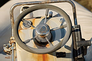 Old Forward Console with Steering Wheel