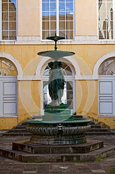 Old fountain of the Town Hall of Saint-Denis