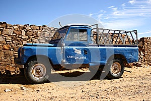 Old four wheel drive pick-up truck