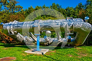 Old fragment of LHC at Cern in Switzerland