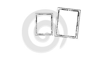 Old frame isolated on white background.frame isolated on white background