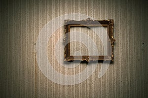 Old frame on retro wall